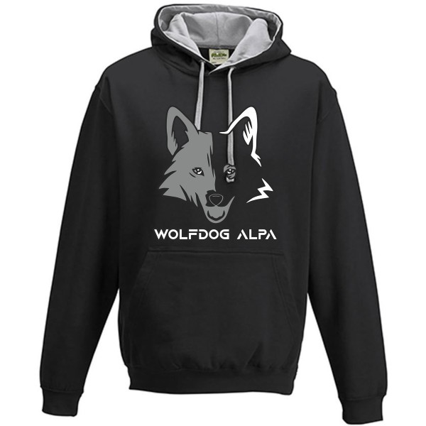 Premium Wolfdog Alpa Hoody mit Glow in the Dark Eyes